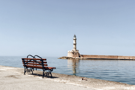the image a lighthouse island of Creteの写真素材