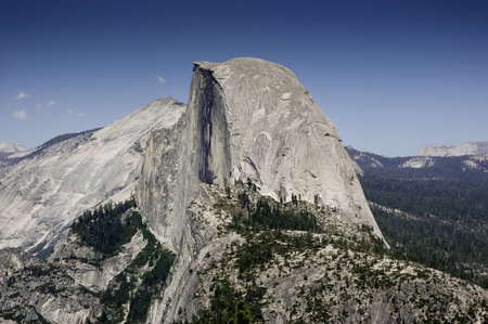 Half dome in Yosemite National Park, Californiaの写真素材