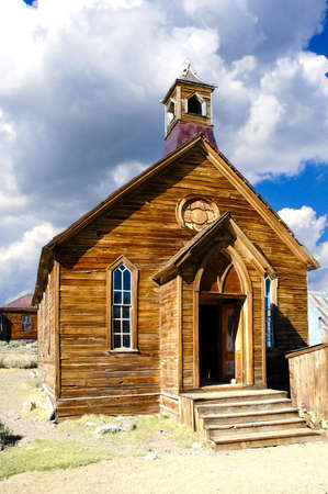 The old Methodist Church in Bodie State Historic Park,