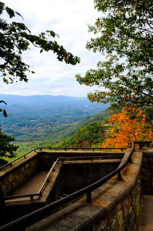 Fall colors in the Smoky Mountainsの写真素材