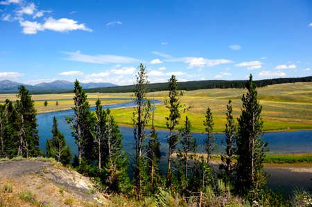 Hayden Valley in Yellowstone National Parkの写真素材