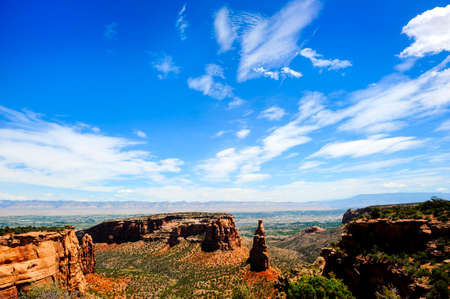 View of Colorado National Monument in Coloradoの写真素材