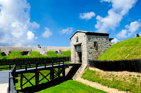 Old Fort Niagara, an  18th century fort in New Yorkの写真素材