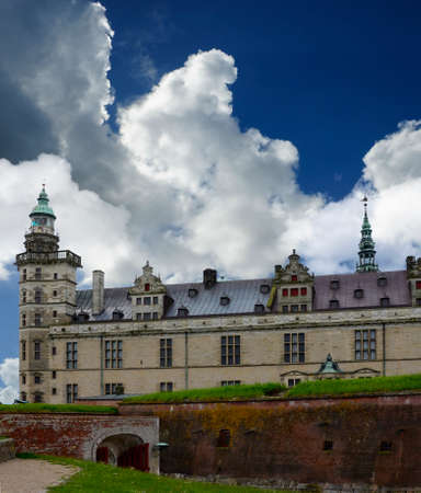 The ancient Kronborg Castle in Helsingor Denmarkのeditorial素材