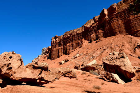 Red Rocks and Blue Sky at Capitol Reef National Park, Utah.