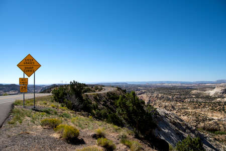 The hogback scenic byway in Utah.