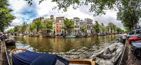 Keizersgracht Amsterdamのeditorial素材