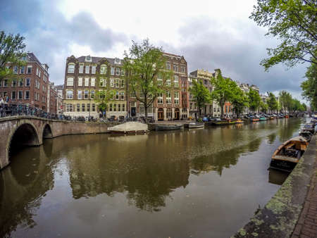 Keizersgracht Amsterdamのeditorial素材