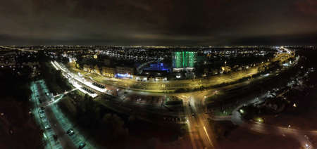 Halfway Zwanenburg Night Aerial Photo