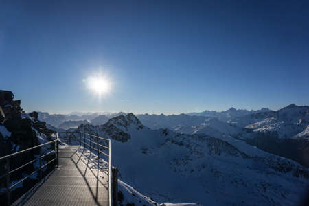 Viewpoint on top of the Alps
