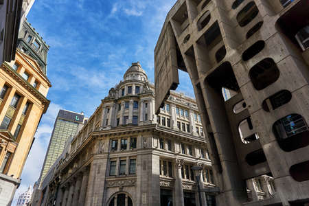 Monumental building with modernistic architectureのeditorial素材