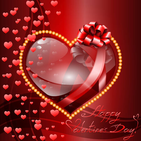 Valentine`s day background.Vector illustration. EPS10. Transparency used.のイラスト素材