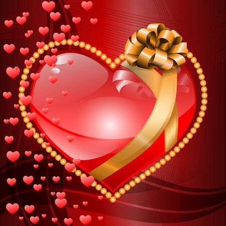 Heart. Valentine`s day background. Vector illustration. EPS10.のイラスト素材