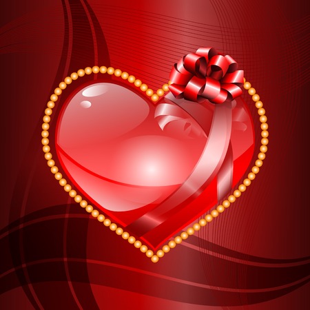 Heart. Valentine`s day background. Vector illustration. EPS10.のイラスト素材