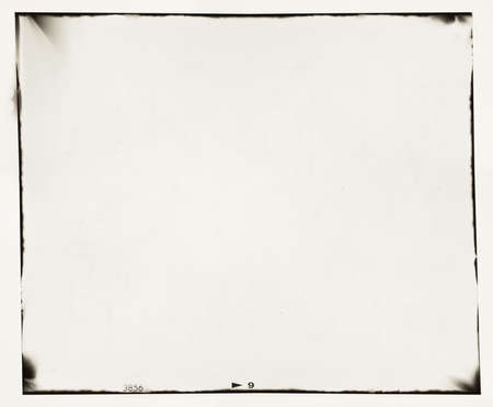 medium format film frame with grain and light leaksの写真素材