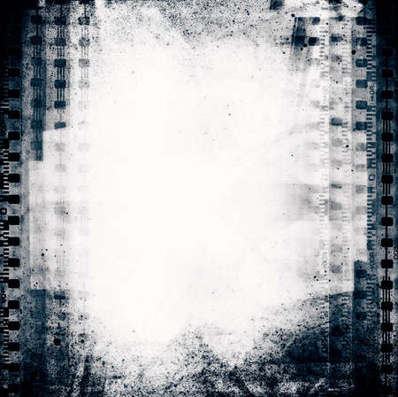 grunge collage of film strips, may use as a backgroundの写真素材