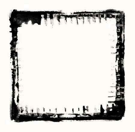 An abstract painted ink frameの写真素材