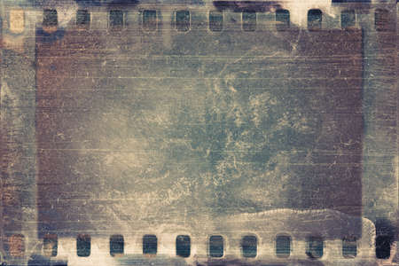 designed grunge filmstrip, may use as a backgroundの写真素材