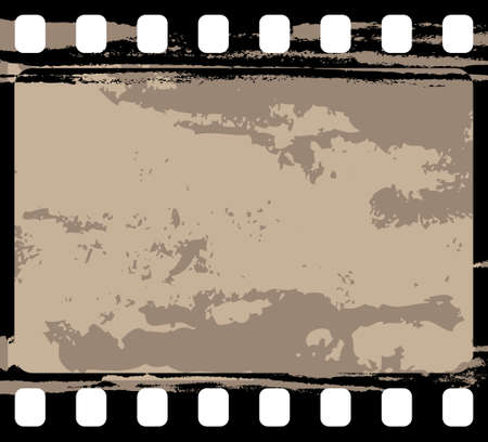 grunge filmstrip, may use as a design elementのイラスト素材