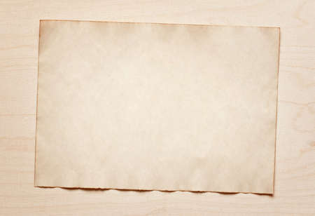 old paper sticked on wooden boardの写真素材