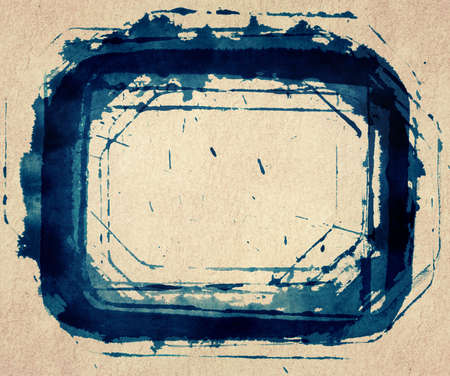 abstract painted ink frameの写真素材