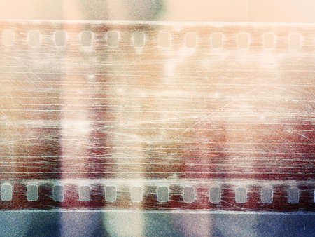 designed grunge film strip illustrationの写真素材