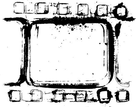 grunge filmstrip frameのイラスト素材