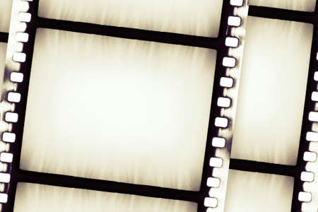 Designed empty film strip backgroundの写真素材
