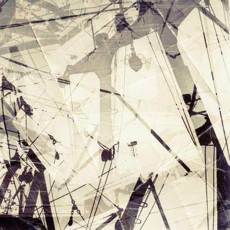 Designed grunge background. Used my own paper photo.の写真素材