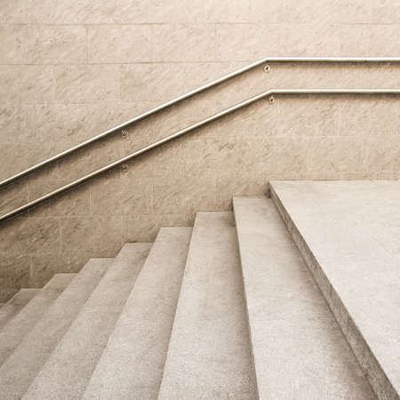 Empty modern building stairway composition