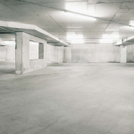 Empty parking area, can be used as background の写真素材