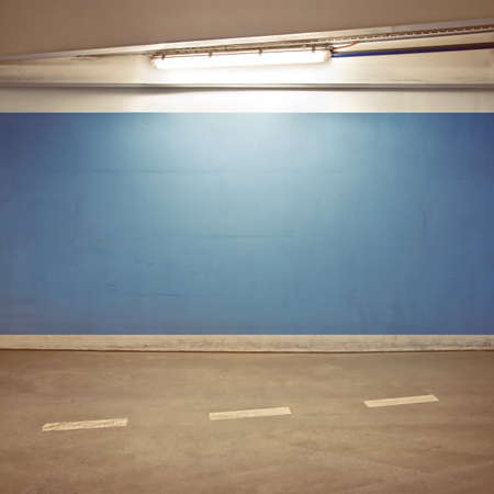 Empty parking lot area, can be used as urban backgroundの写真素材