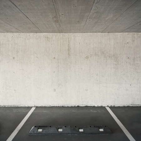 Empty parking lot area, can be used as urban backgroundの写真素材