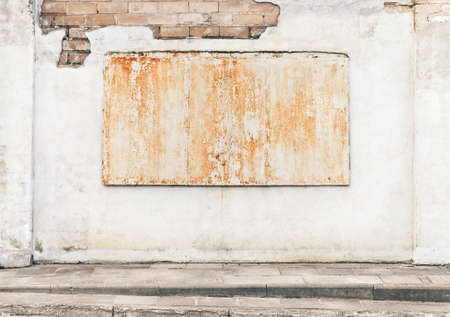 Aged street wall background, textureの写真素材