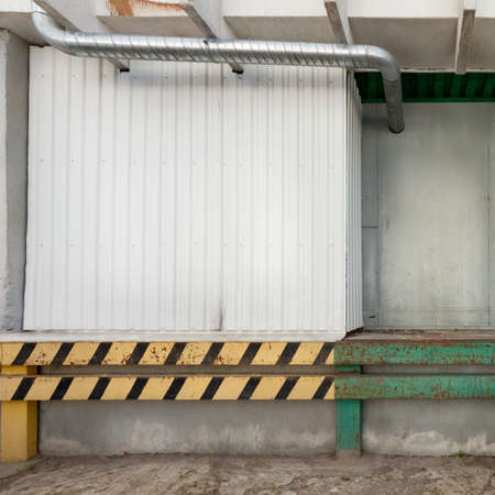 Empty warehouse wall, can be used as industrial background