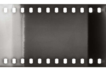 Blank grained film strip textureの写真素材