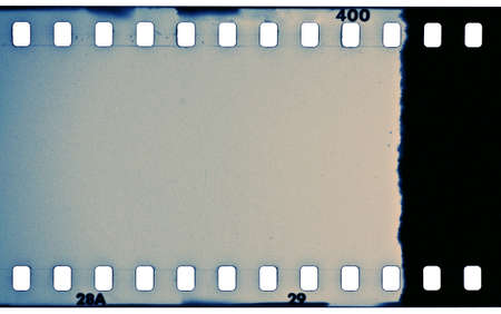 Blank grained film strip textureの写真素材