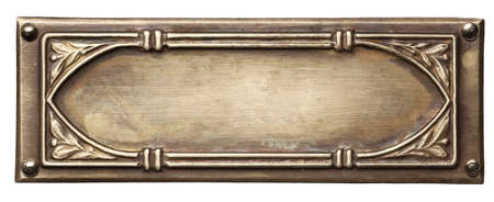 Vintage ornate metal frame, isolated.の写真素材