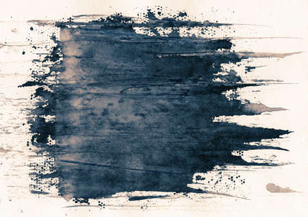 Abstract painted grunge background, ink texture.の写真素材