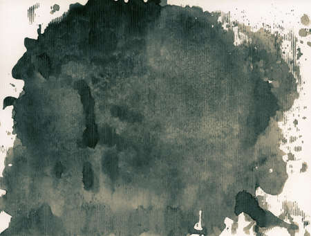 Abstract painted grunge background, ink texture の写真素材