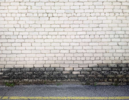 Aged brick wall background, textureの写真素材