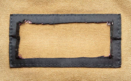 Torn fabric label  Background for text 