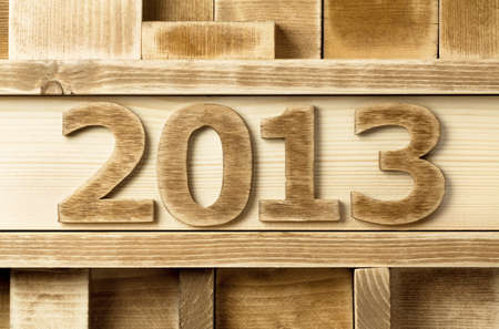 2013 year made of wood