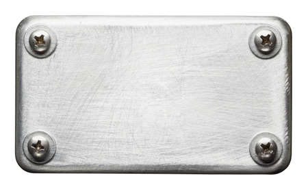 Metal plate texture with screws 