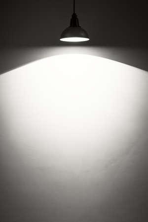 Spotlight on empty wall. の写真素材