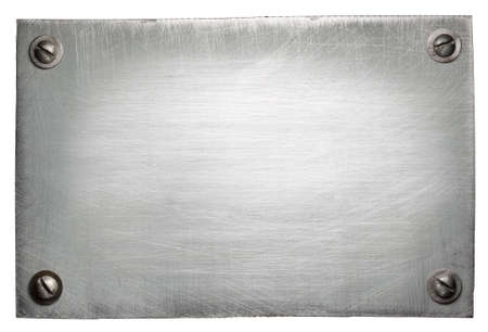 Metal plate texture with screws.の写真素材
