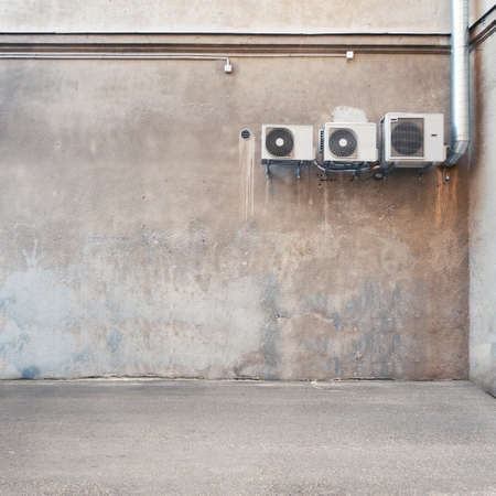 Urban background. Empty street wall.