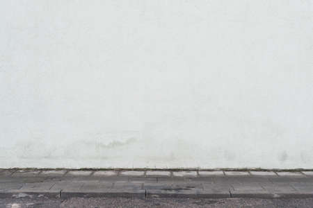 Empty street wall background, textureの写真素材