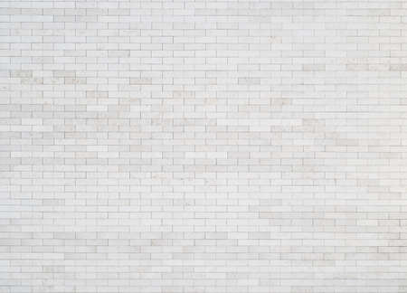 White brick wall background, textureの写真素材