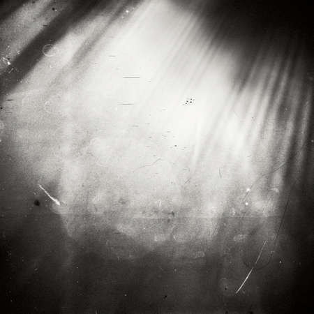 Abstract sunlight on film. Lots of grain, scratches and dust.の写真素材